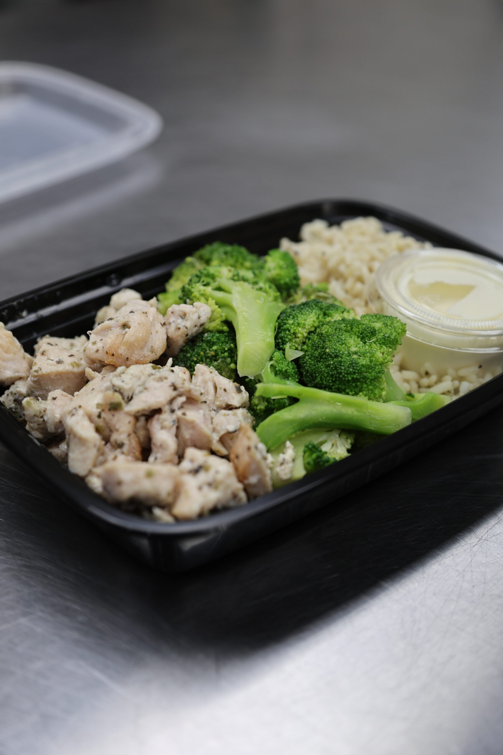 Lemon Rosemary Pasture-Raised Chicken with Herbed Rice & Roasted Broccoli (G/F)